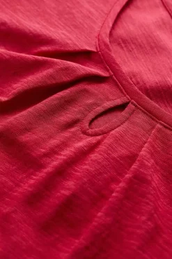 Seasalt Cornwall Tops<Appletree Keyhole Detail T-Shirt (Gots) Sedum