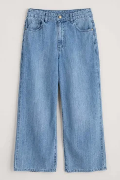 Seasalt Cornwall Trousers & Shorts<Barnes Organic Cotton Denim Crops Light Wash