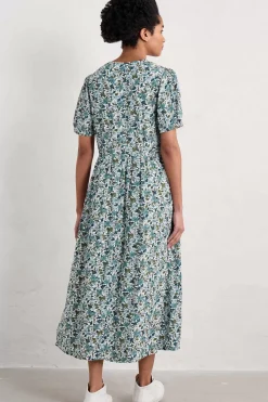 Seasalt Cornwall Dresses<Birch Leaf Midaxi Tea Dress Anemone Vintage Reflection