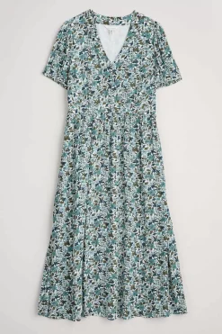 Seasalt Cornwall Dresses<Birch Leaf Midaxi Tea Dress Anemone Vintage Reflection