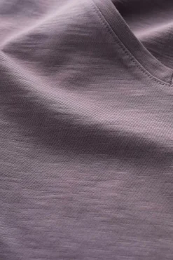 Seasalt Cornwall Tops<Burdock Organic Cotton V-Neck T-Shirt (Gots) Grape Thistle