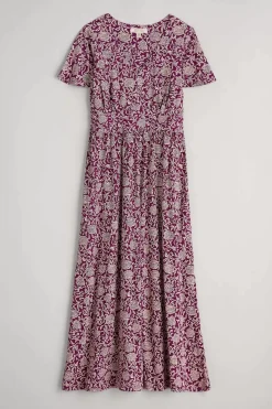 Seasalt Cornwall Dresses<Chateaux Maxi Dress Trailing Woodblock Cassis