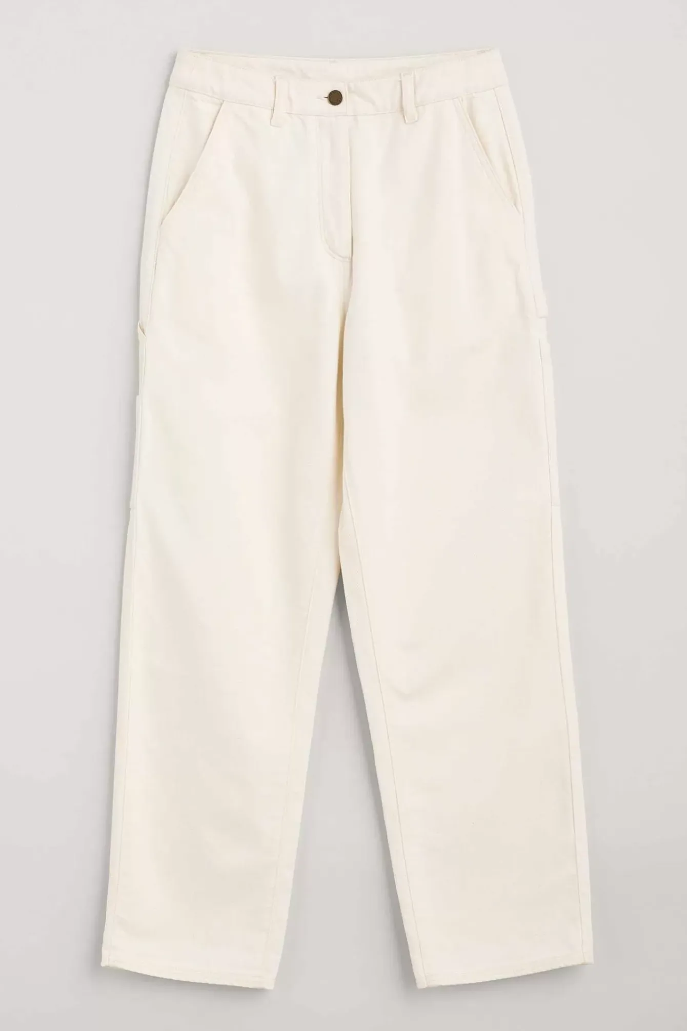 Seasalt Cornwall Trousers & Shorts<Cliff Picnic Straight Leg Jeans Ecru Twill Slub