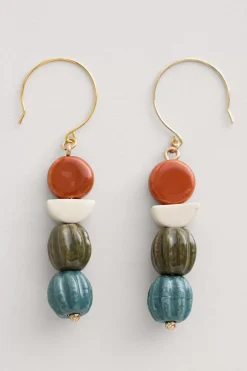 Seasalt Cornwall Jewellery<Conifer Ceramic Drop Earrings Buttercup Mix