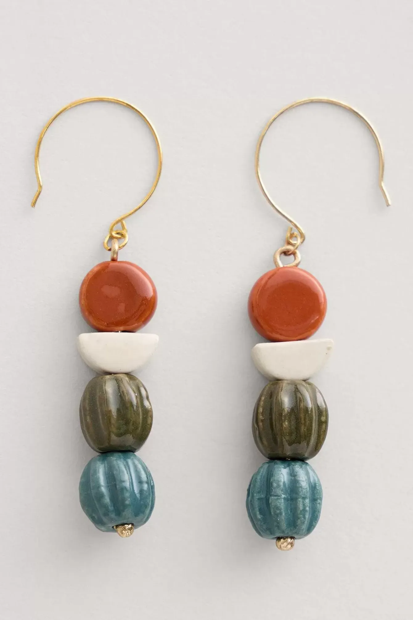 Seasalt Cornwall Jewellery<Conifer Ceramic Drop Earrings Buttercup Mix
