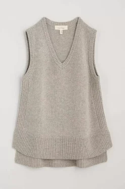 Seasalt Cornwall Knitwear<Coupling V-Neck Vest Aran