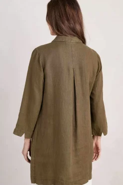 Seasalt Cornwall Tunics<Early Sun Linen Tunic Laurel