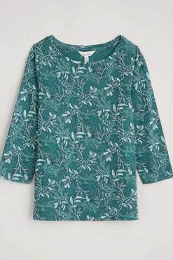 Seasalt Cornwall Tops<Easel 3/4 Sleeve Top Flowing Reeds Wreckage