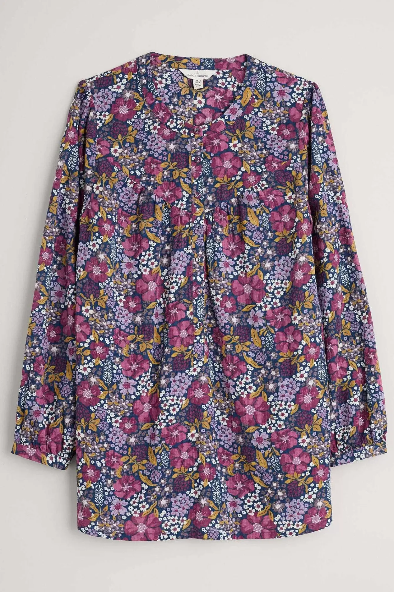 Seasalt Cornwall Tops<Fieldfare Top Dense Floral Squall
