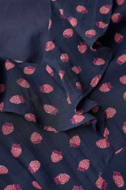Seasalt Cornwall Dresses<Furled Flower V-Neck Dress Mini Raspberries Maritime