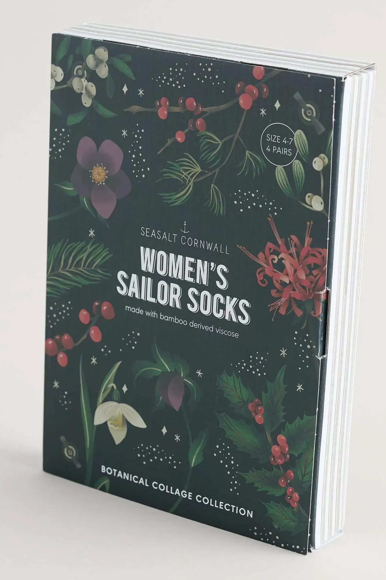 Seasalt Cornwall Socks & Tights<Gift Box Of 4 Women's Sailor Socks Wing Petal Mix