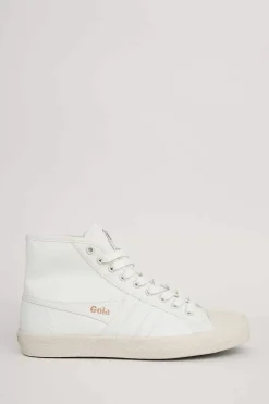 Seasalt Cornwall Shoes<Gola High Top Coaster Trainer Off White