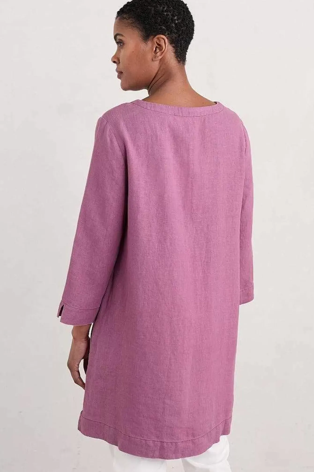 Seasalt Cornwall Tunics<Golitha Falls Linen Tunic Thistle