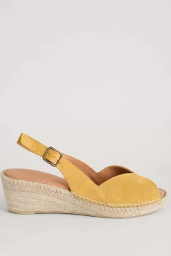 Seasalt Cornwall Shoes<Hazy Dawn Low Heel Suede Espadrilles Sienna