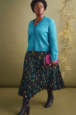 Seasalt Cornwall Skirts<Heatherbank Midi Skirt Botanical Sampler Onyx