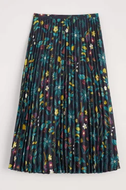 Seasalt Cornwall Skirts<Heatherbank Midi Skirt Botanical Sampler Onyx