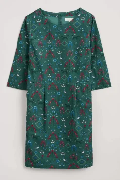Seasalt Cornwall Dresses<High Key Needlecord Dress Tapestry Forest Grove