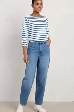 Seasalt Cornwall Trousers & Shorts<Honeydew Barrel Leg Jeans Light Wash
