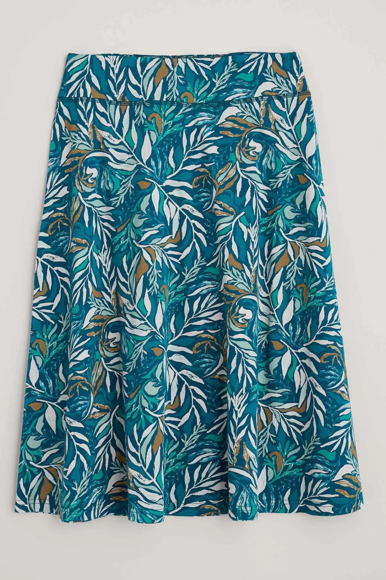 Seasalt Cornwall Skirts<Jessica Grace A-Line Jersey Skirt Kelp Forest Ocean Drift