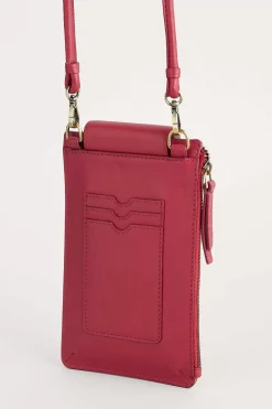 Seasalt Cornwall Bags<Kelsey Leather Phone Wallet Sedum