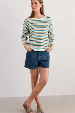 Seasalt Cornwall Knitwear<Knavock Striped Jumper Mini Cornish Helford Multi