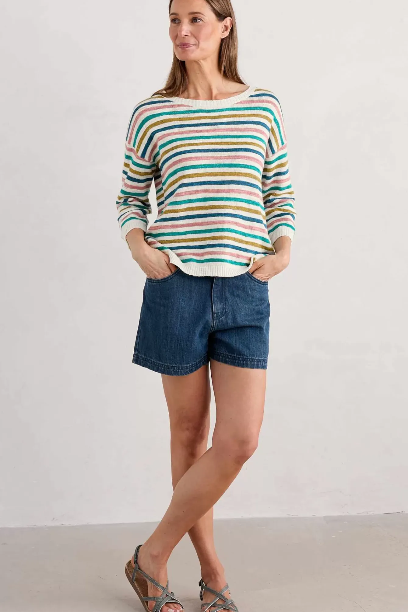 Seasalt Cornwall Knitwear<Knavock Striped Jumper Mini Cornish Helford Multi