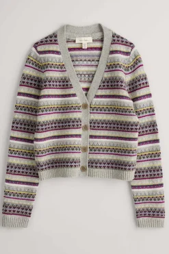 Seasalt Cornwall Knitwear<Lamorna Lane Fair Isle Cardigan Hemmick Aran Multi