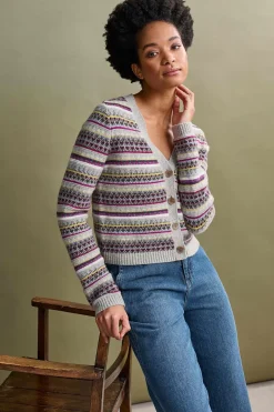 Seasalt Cornwall Knitwear<Lamorna Lane Fair Isle Cardigan Hemmick Aran Multi
