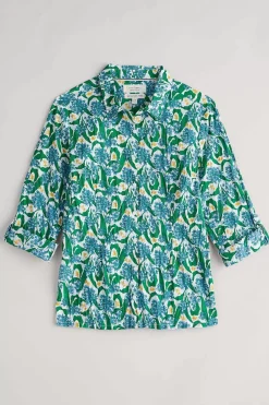 Seasalt Cornwall Tops<Larissa Organic Cotton Shirt Woodland Garlic Chalk