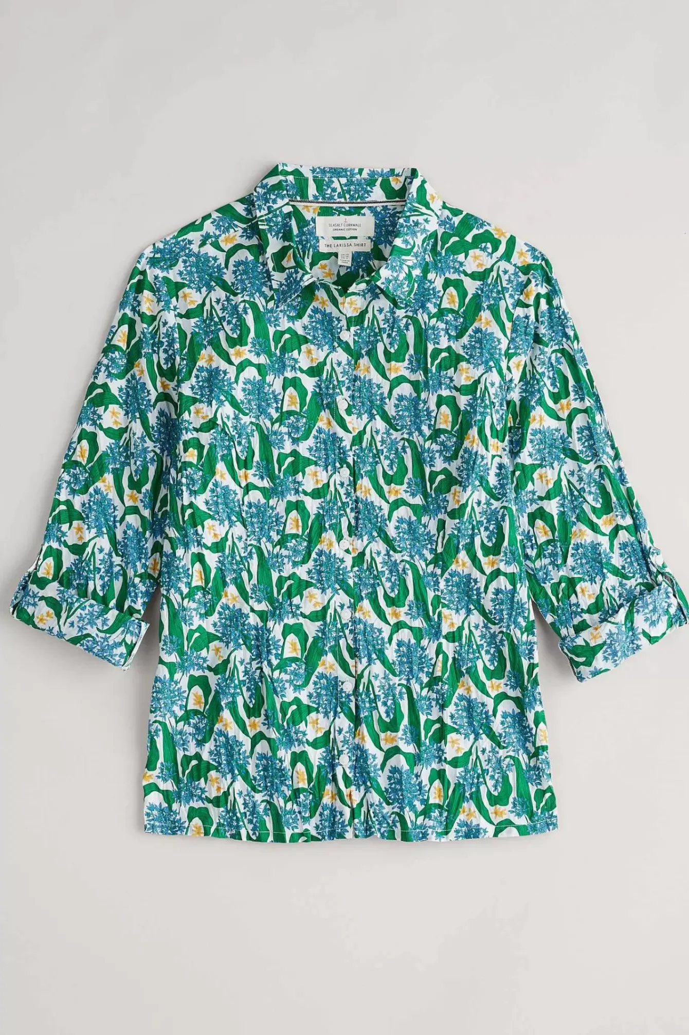 Seasalt Cornwall Tops<Larissa Organic Cotton Shirt Woodland Garlic Chalk