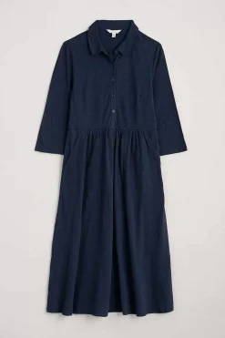 Seasalt Cornwall Dresses<Mainland Jersey Midi Shirt Dress (Gots) Maritime