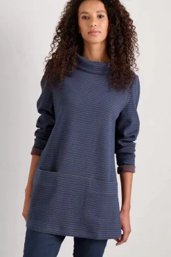 Seasalt Cornwall Tunics<Mawgan Porth Jersey Tunic Drop Stone Squall Buddleia