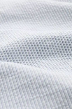Seasalt Cornwall Tops & T-Shirts<Men's Blue Heron Seersucker Short Sleeve Shirt Barometer Chalk Sail Blue