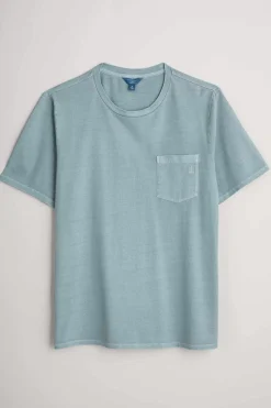 Seasalt Cornwall Tops & T-Shirts<Men's Carreck Pigment-Dyed T-Shirt Light Wade