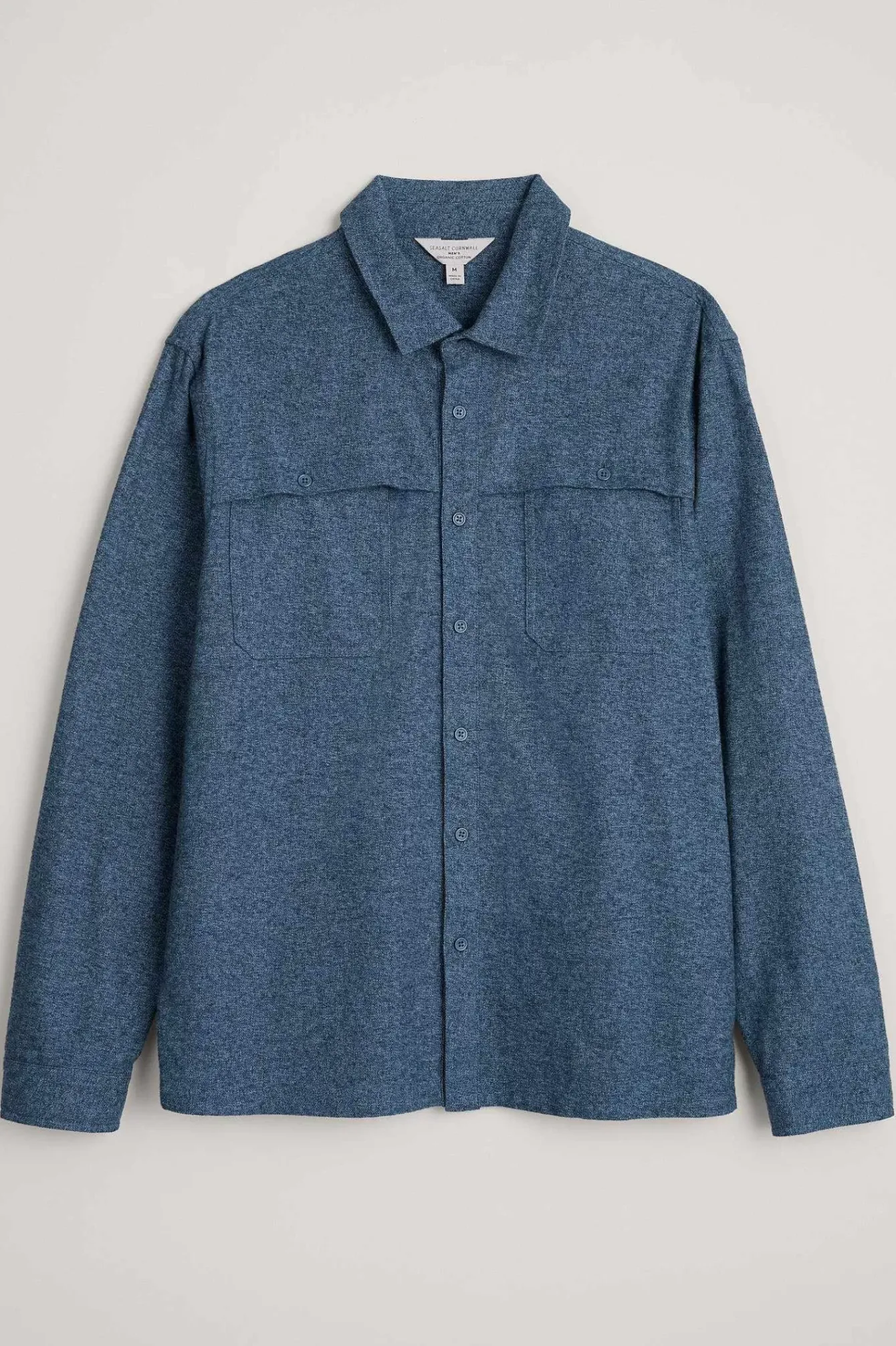 Seasalt Cornwall Tops & T-Shirts<Men's Chandlery Flannel Overshirt Squall
