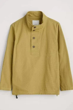 Seasalt Cornwall Tops & T-Shirts<Men's Clay Stone Organic Cotton Pullover Smock Oregano