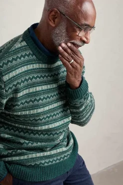 Seasalt Cornwall Knitwear<Men's Layline Fair Isle Jumper Cockles Multi