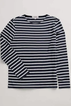 Seasalt Cornwall 2 Mix & Match<Men's Sailor Shirt (Gots) Breton Inkwell Chalk