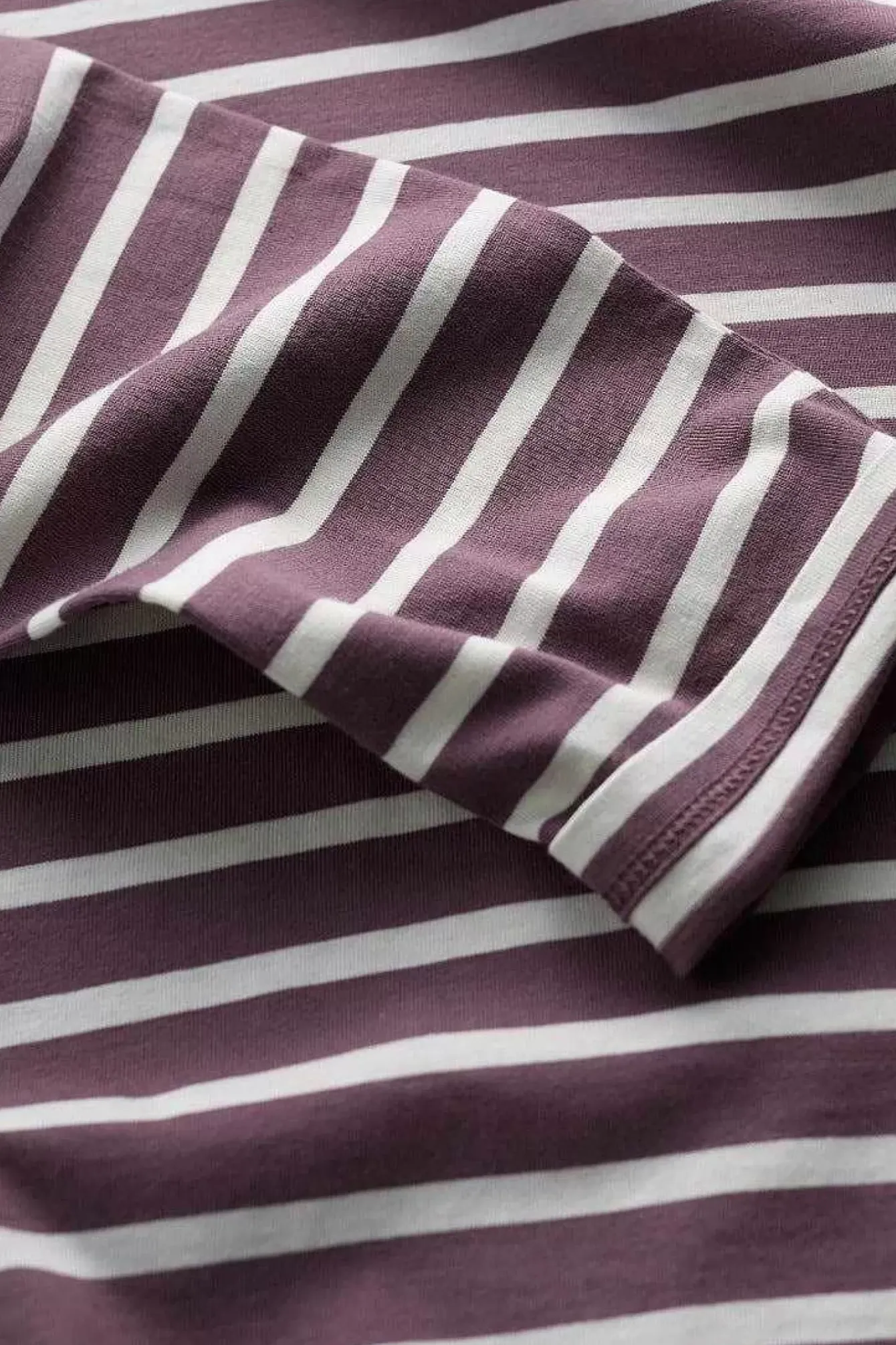 Seasalt Cornwall 2 Mix & Match<Men's Sailor Shirt With Crew Neck (Gots) Breton Mallow Chalk