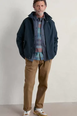 Seasalt Cornwall Coats & Jackets<Men's Sea Edge Waterproof Coat Squid Ink