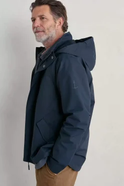 Seasalt Cornwall Coats & Jackets<Men's Sea Edge Waterproof Coat Squid Ink