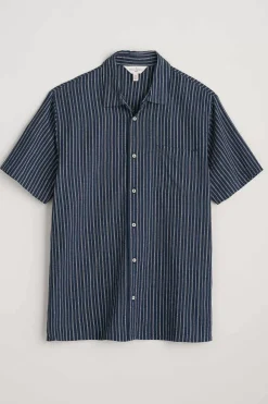 Seasalt Cornwall Shirts<Men's Skylight Cave Short Sleeve Shirt Haco Maritime