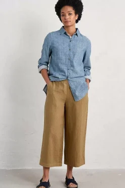 Seasalt Cornwall Trousers & Shorts<Merrivale Linen Culottes Sand Dune