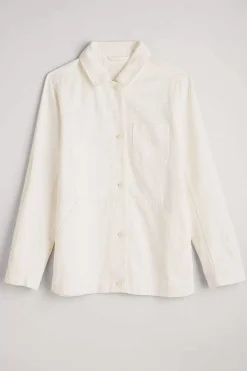 Seasalt Cornwall Coats & Jackets<Nancothan Long Organic Cotton Jacket Chalk