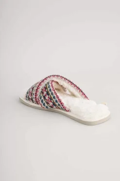 Seasalt Cornwall Nightwear<Night Ships Crossover Slippers Fence Floral Aran Multi