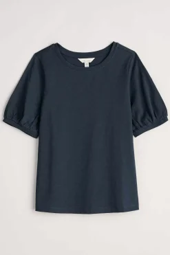 Seasalt Cornwall Tops<Oleander Blouson Sleeve T-Shirt (Gots) Maritime