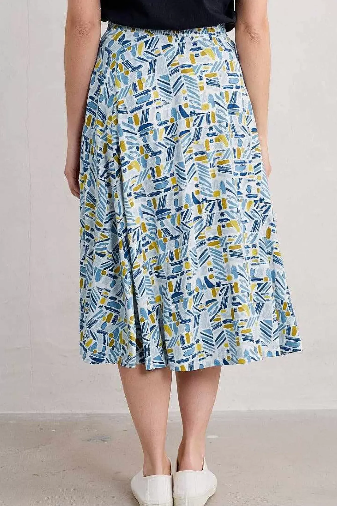 Seasalt Cornwall Skirts<Orchard Jersey Skirt Hedging Marks Saltwater