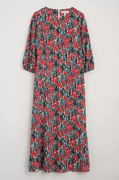 Seasalt Cornwall Dresses<Pellar Floral Dress Marsh Marigold Chalk