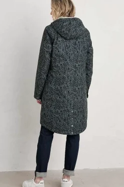 Seasalt Cornwall Coats & Jackets<Plant Hunter Waterproof Coat Folk Meadow Nickel
