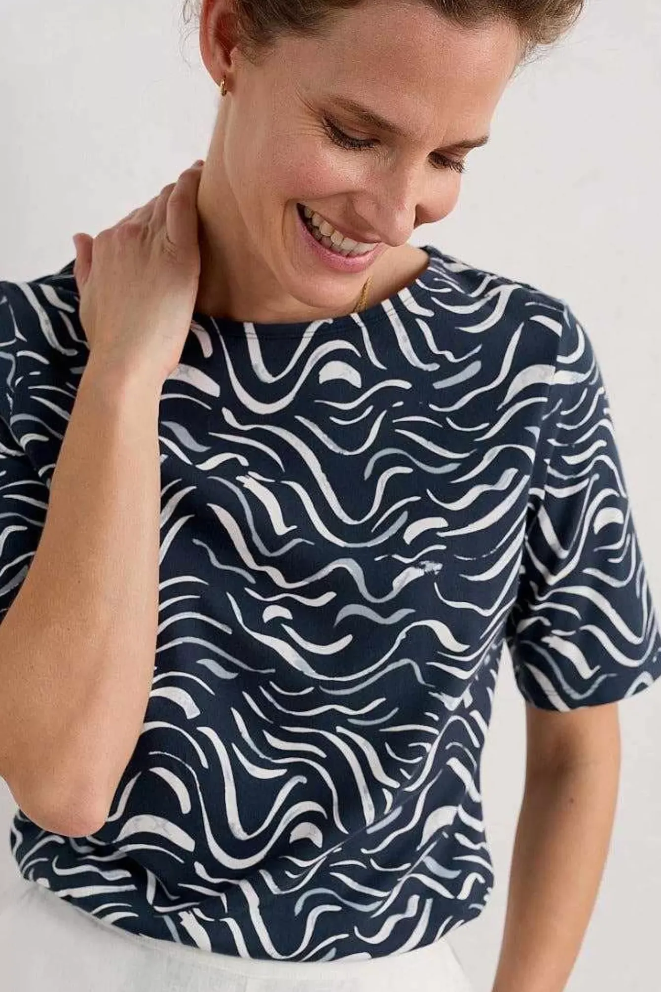 Seasalt Cornwall Tops<Poisson Jersey Top (Gots) Tide Lines Maritime